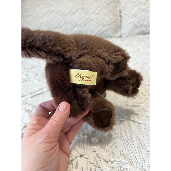 Aurora Miyoni Chocolate Lab Pup Stuffed Animal Realistic Lifelike Brown 11 inch - Picture 5 of 9
